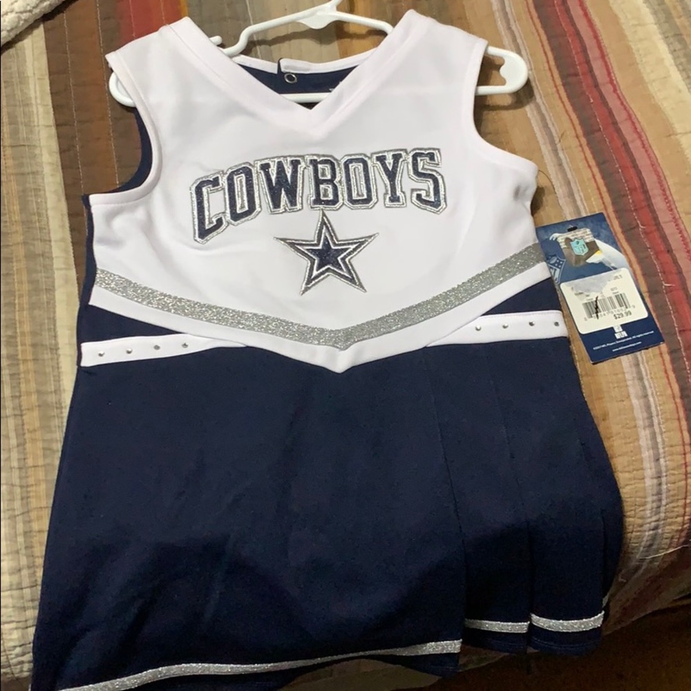 Little girls NFL Cowboys outfit 4T